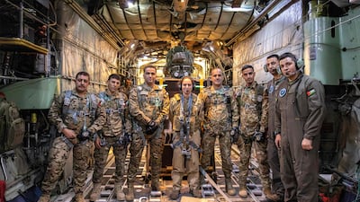 Princess Salma took part in a Jordanian operation to drop medical supplies over Gaza