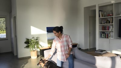 Roni Weingarten, 46, moved to Oranit settlement with her family nine years ago. Rosie Scammell for The National