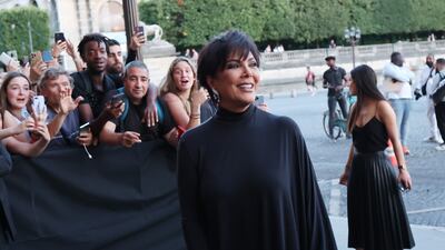 Kris Jenner attends Balenciaga Dinner at Hotel de la Marine. Getty Images
