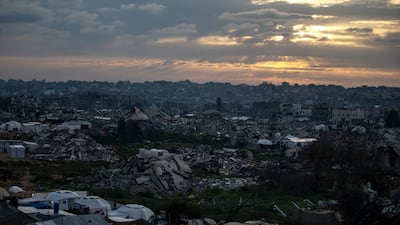 The destruction in the city of Beit Lahia in the northern Gaza Strip. EPA