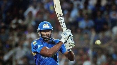 A file photo of Kieron Pollard, who played a excellent knock earlier for Mumbai to give them a fighting total. Daniel Berehulak / IPL