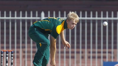 Corbin Bosch was quietly motivated by the memories of his late father during the Under 19 World Cup. Jeffrey E Biteng / The National