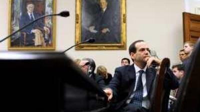 Neil M. Barofsky, Special Inspector General for the Troubled Asset Relief Program (TARP) waits to testify on Capitol Hill in Washington earlier this year.