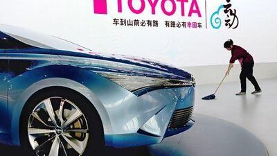 Customer traffic in Toyota's showrooms in China is recovering after the crisis over the disputed islands in the East China Sea. Tyrone Siu / Reuters