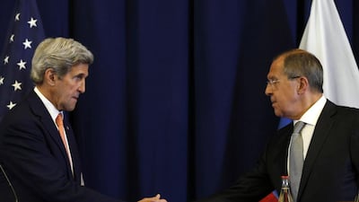 US secretary of state John Kerry and Russian foreign minister Sergei Lavrov agreed a ceasefire in Syria, but will it hold? Kevin Lamarque / AP