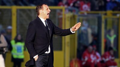 Juventus' coach Massimiliano Allegri reacts during the Italian Serie A soccer match Atalanta BC vs Juventus FC at the Atleti Azzurri d'Italia stadium in Bergamo, Italy. EPA