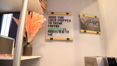 Owner Fakhra Khalifah said she wanted to create a space where female gamers would feel comfortable, like visiting a friend's house. Wajod Alkhamis / The National