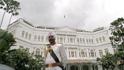 The Raffles hotel in Singapore was declared a national monument by the city state's government in 1987.