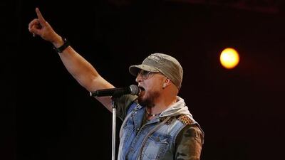 Algerian singer Cheb Bilal performs during the 13th Mawazine World Rhythms International Music Festival in Rabat June 2, 2014. Youssef Boudlal / Reuters