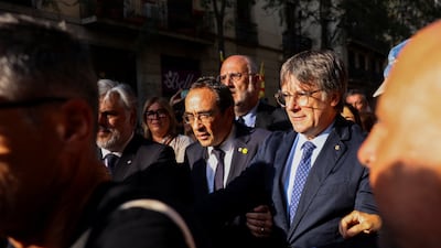 Catalan separatist leader Carles Puigdemont returns to Barcelona after seven years of self-imposed exile from Spain. Reuters