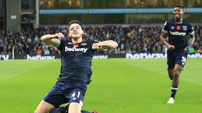 Centre midfield: Declan Rice (West Ham) – Another week, another outstanding performance. Rice assisted, scored and ran the midfield in the 4-1 demolition of Aston Villa. AFP