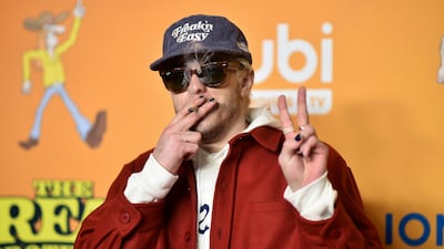 Pete Davidson arrives at 'The Freak Brothers' experience at Fred Segal in Los Angeles. AP