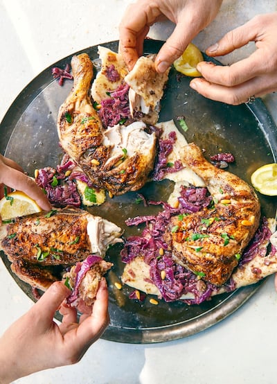 Chicken musakhan from 'Falastin: A Cookbook' by Sami Tamimi and Tara Wigley. Jenny Zarins