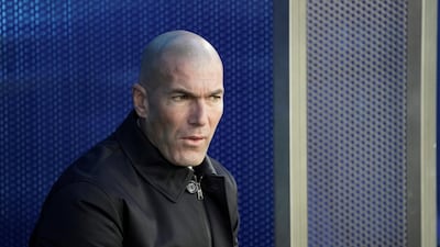 Soccer Football - La Liga Santander - Deportivo Alaves v Real Madrid - Estadio Mendizorroza, Vitoria-Gasteiz, Spain - November 30, 2019 Real Madrid coach Zinedine Zidane before the match REUTERS/Vincent West