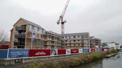 A development in Taunton in Somerset. House prices rose 1 per cent on November, capping the biggest full-year rise in prices since 2006. PA