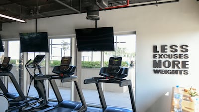The gym in the co-working space