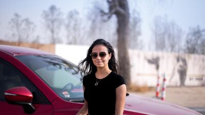 Zeina Saleh, 20, is a newly qualified driver. Reem Mohammed / The National