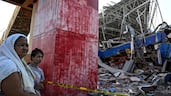 Rubble and debris litter the site of a food shop in Calumpang, after a magnitude-7.8 earthquake struck the southern Philippines. Reuters
