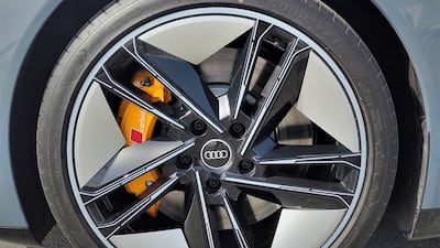 The car is equipped with 285/35R21 rubber up front and 305/30R21 tyres at the rear.