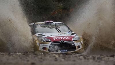 Kris Meeke during the first day of Rally Argentina on Friday. Diego Lima / AFP / May 9, 2014