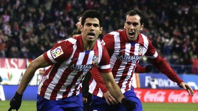 Diego Costa scored twice more on Saturday to overtake Cristiano Ronaldo as the leading La Liga goal scorer. Andrea Comas / Reuters
