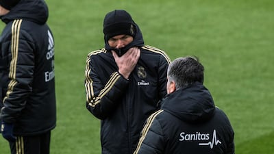 Real Madrid manager Zinedine Zidane. EPA