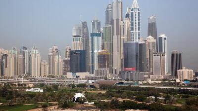Dubai is known for its ultramodern skyline, but what does it make? Razan Alzayani / Bloomberg