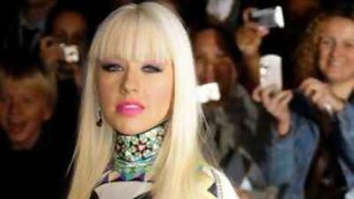 Singer Christina Aguilera at the Africa Rising Festival in London, Oct 14, 2008.