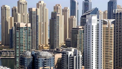 Apartment buildings in the Dubai Marina and Jumeira Beach area. Antonie Robertson / The National