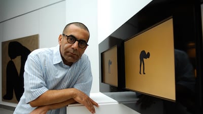 Sadik Kwaish Alfraji's solo exhibition, Those Houses Behind the Army Canal, is in Dubai until May 1. Photo: Ayyam Gallery