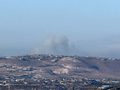 The impact of strikes in southern Lebanon, as seen from Israel. Reuters