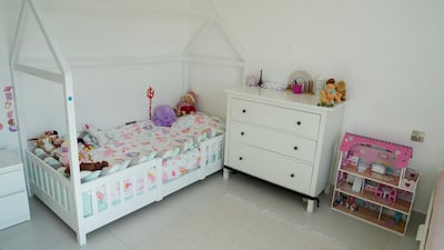 The light and bright bedroom of Mr Nassif's daughter Sophie, aged three
