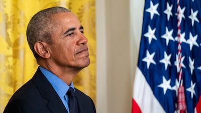 Former US president Barack Obama in the White House on April 5. EPA