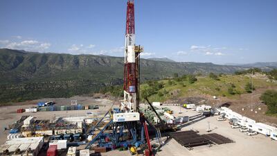 Taqa's drilling rig at the Atrush block near the Kurdish capital of Erbil. Courtesy Taqa