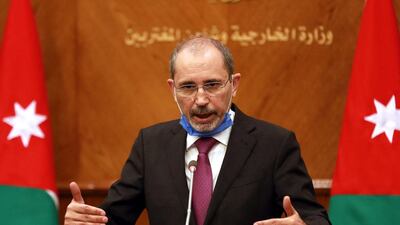 File photo of Jordanian Foreign Minister Ayman Al Safadi. AFP