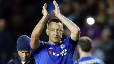 Chelsea captain John Terry at the end of the FA Cup fourth round victory over MK Dons, moments before he made the announcement he would leave the club at the end of the season. Darren Staples / Reuters