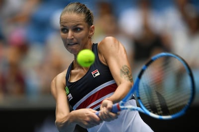 Karolina Pliskova proved too strong for Lucie Safarova on Saturday. Lukas Coch / EPA
