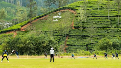 Sri Lanka players at the Radella training facility, which was upgraded by the country's board to help the team prepare for the upcoming tour of New Zealand. Photo: Sri Lanka Cricket