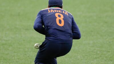 India's Ravindra Jadeja drops a catch at the Sydney Cricket Ground. AP