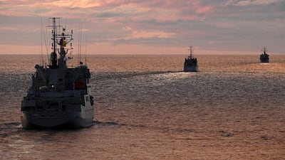 A multinational naval drill involving Nato partners in the Baltic Sea, aimed at strengthening defence readiness. Reuters