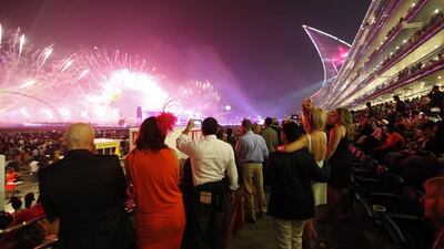 The spectacle that is the Dubai World Cup at Meydan Racecourse in Dubai may be joining the Breeders' Cup Challenge Series. Sarah Dea / The National