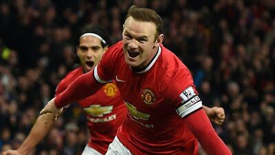 Wayne Rooney marked his return to a forward role with two goals against Sunderland on February 28. Paul Ellis / AFP
