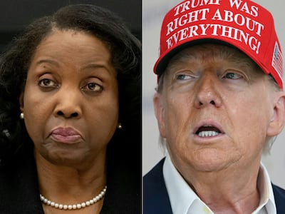 (FILES) This combination of pictures created on August 22, 2025 shows, L/R, Federal Reserve Board of Governors member Lisa Cook, in Washington, DC, on June 25, 2025 and US President Donald Trump on August 22, 2025, in Washington, DC. US Federal Reserve Governor Lisa Cook filed a lawsuit on August 28, 2025, to challenge Donald Trump's move to fire her -- as the president intensified pressure on the independent central bank. Cook also asked for a temporary restraining order declaring that Trump's attempt to fire her is unlawful and preventing the Fed from removing her for now. A hearing on that motion has been set for August 29. Trump had published a letter on his Truth Social platform on August 25, stating that he was removing Cook from her role and citing accusations of false statements on her mortgage agreements. (Photo by SAUL LOEB and ANDREW CABALLERO-REYNOLDS / AFP)