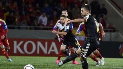 Eden Hazard was named Premier League Player of the Year last season but has struggled to replicate the form this term. Pascal Pavani / AFP