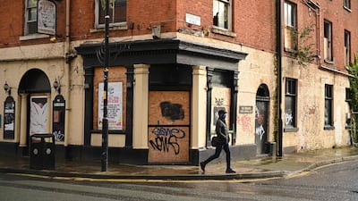 A derelict pub in Manchester. AFP