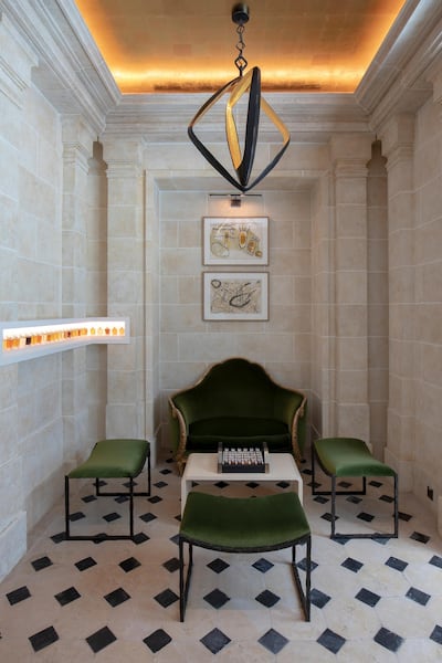 The Private Lounge in the Henry Jacques boutique in Dubai, for bespoke clients