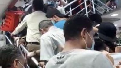 Dubai's authorities acted after shoppers were filmed piling into the discount store in large numbers. The National