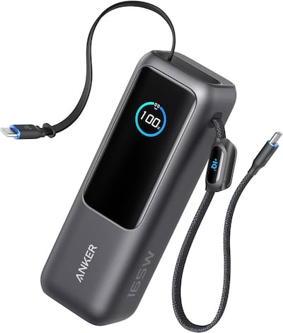 The 165W ultra-fast Anker Power Bank, available for Dh319 on Amazon.ae. Photo: Anker