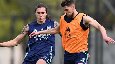 Arsenal train at the NAS sports complex in Dubai. Photo: X/Arsenal