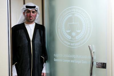 Lawyer Ali Al Mansouri said the wording of the law is open to interpretation. Christopher Pike / The National